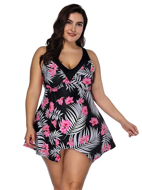 Make a Statement at the Beach: Plus Size Bathing Suit with Face Print